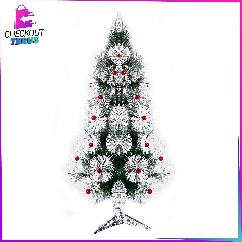 CT C15 Pohon Natal 90CM 3F Jarum Dekorasi Rumah Hiasan Natal Artificial Dekorasi Natal Ornamen Tanaman Hias Impor