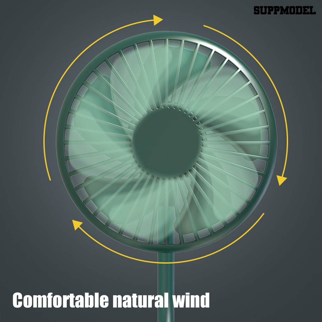 Kipas Angin Elektrik Portable Rotasi 360 Derajat 5V 1A Dual Kepala Dengan Port USB Untuk Mobil Van