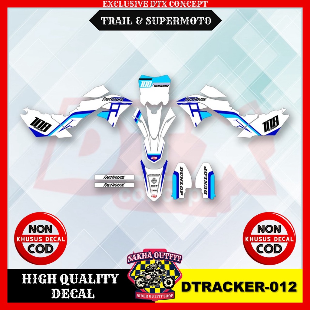 decal dtracker decal dtracker 150 decal dtracker 150 full body decal dtracker Supermoto decal klx dt