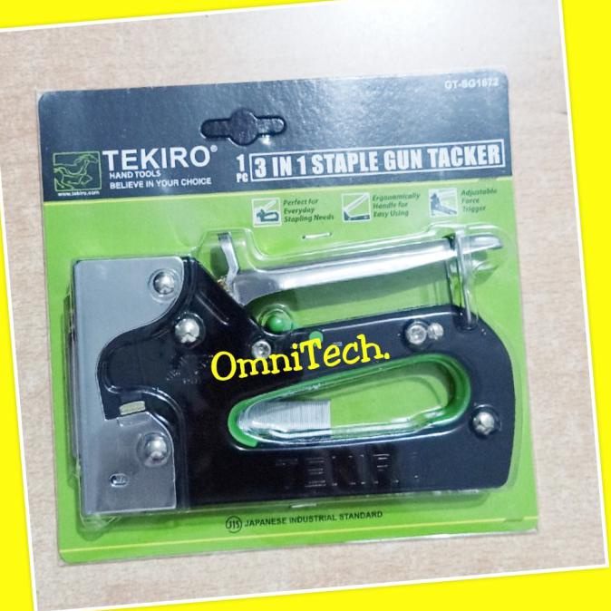 

Grosir Staple Staples Stapler Steples Gun Tacker Tembak Jok 3 In 1 Tekiro