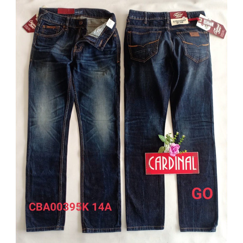 gof 27-28 CARDINAL CBCBA Celana Panjang Jeans Reguler Fit Slim Fit Straight Slim Bawahan Laki Dewasa