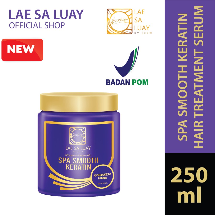 NEW  Lae Sa Luay Hair Spa Smooth Keratin Masker Rambut 250ml