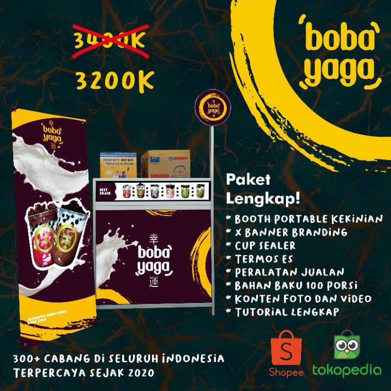 

FRANCHISE BOBA BOBAYAGA PAKET LENGKAP