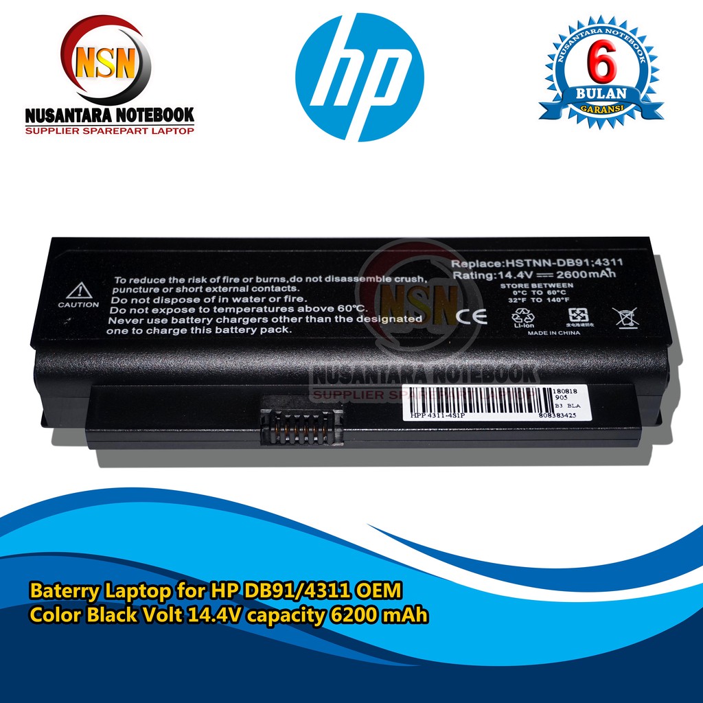 Baterai Laptop HP Probook 4310 4210S 4311S Series OEM Battery