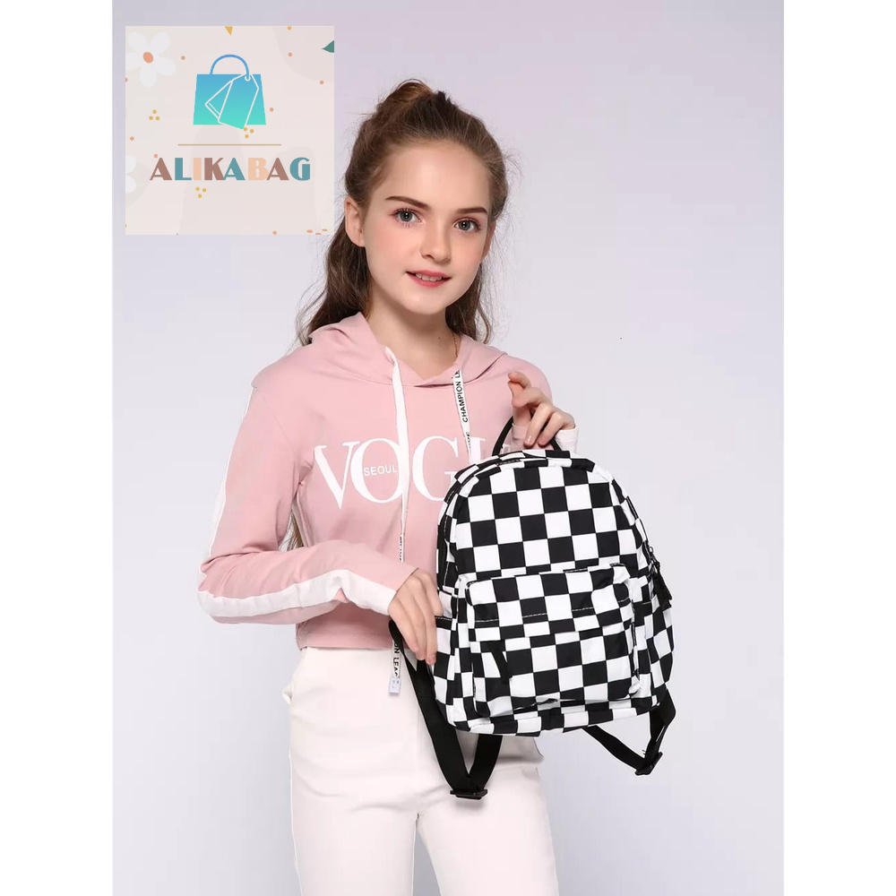 ALIKA BAG - Tas Mini Ransel 3D Gadis Remaja Tas Sekolah Tas Wanita Ransel Kasual