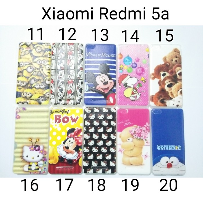 G517Case case soft case karakter for xiaomi redmi 5a softcase xiaomi 5a biasa