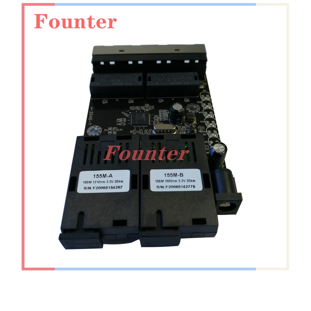 2 SC 4 RJ45 10/100Mbps LED Ethernet Fiber Switch Single Mode Fiber Port Media Converter Optical Fiber Converter