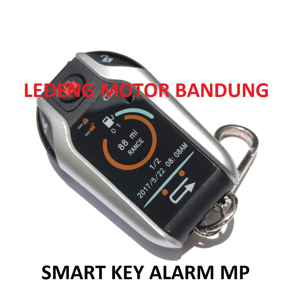 Smart Key Alarm MP Motor Remote Bunyi Stater Jarak Jauh 2 Arah Two Way