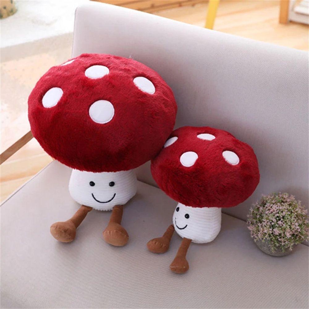 Lanfy Mainan Boneka Plush Bentuk Jamur 20-40cm Untuk Hadiah Natal / Koleksi