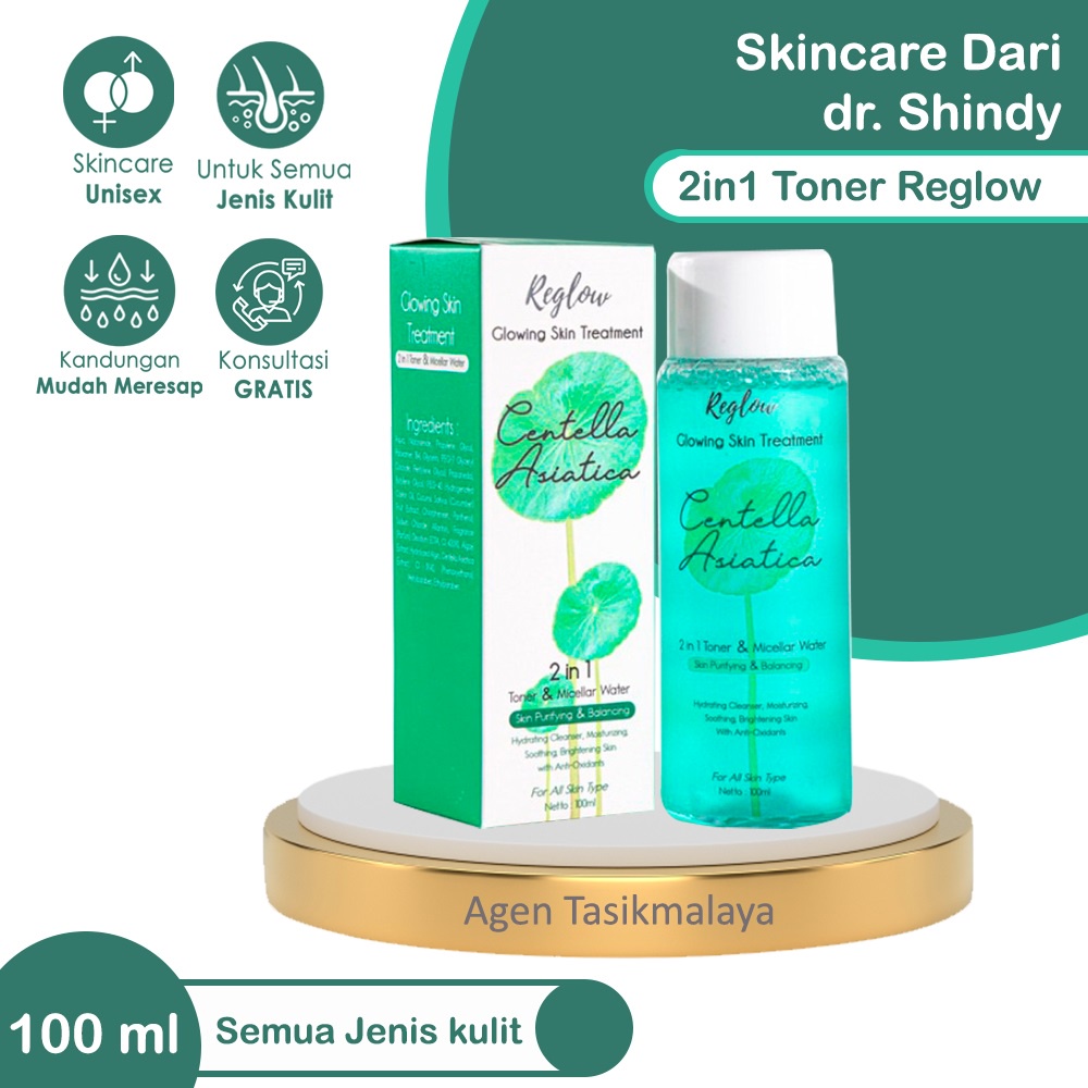 [BISA COD] Reglow Toner Whitening Pembersih Wajah BPOM Skincare Whitening Penghilang Flek Hitam Memb