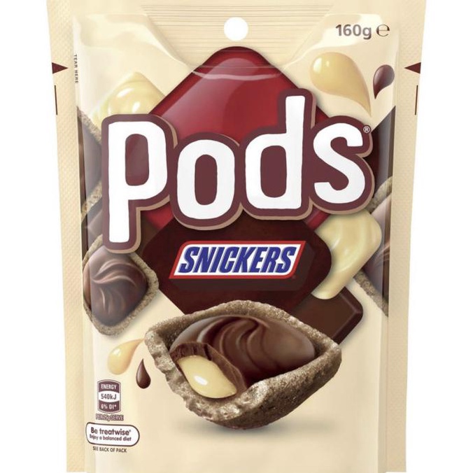 

TERBARU PODS MARS/COKLAT/PERMEN - PODS SNICKERS MAKANAN & MINUMAN