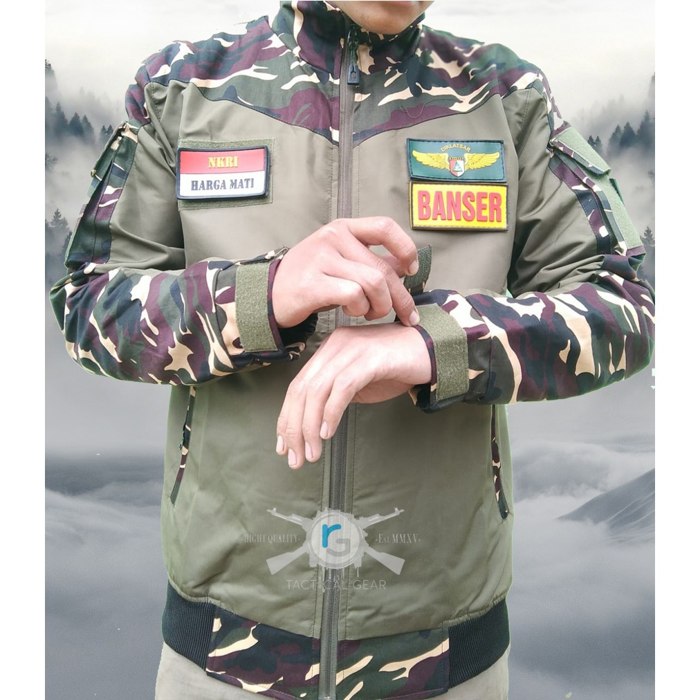 JAKET BANSER BOMBER JAKET KOMBINASI BANSER JAKET BANSER NKRI