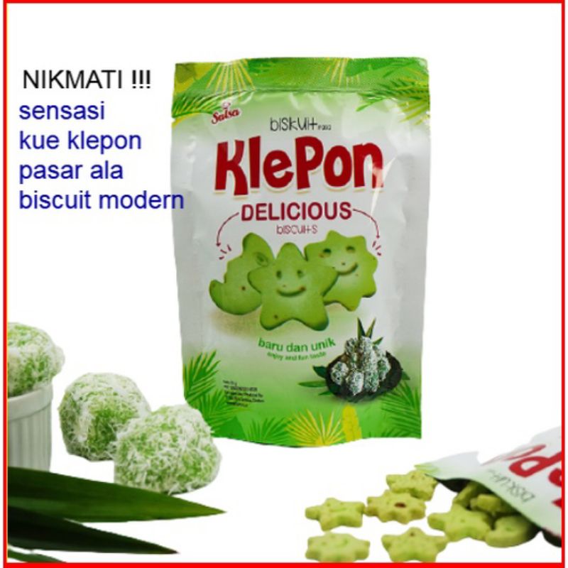 

Salsa Biskuit Klepon | sensasi Klepon pasar ala snack modern dengan taburan gula merah. isi 10 pcs