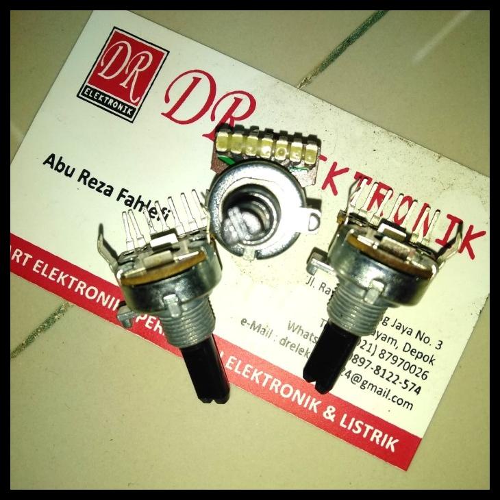 Potensio Ori Tape Politron Polytron 7 Kaki 7 Pin Kaki Jejer 50K Ulir Kode 1353