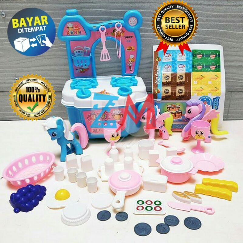 ( BISA COD ) Mainan Anak Masak Masakan FK 104 - Kitchen Set Pony