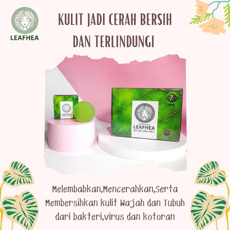 SABUN MUKA LEAFHEA GLUTA SOAP | SABUN MILTIFUNGSI | HERBAL SEJUTA MANFAAT KECANTIKAN SKINCARE MURAH 