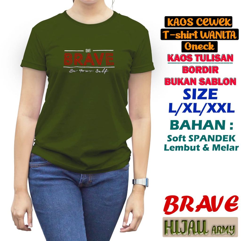 atasan bordir lengan pendek kaos bordir wanita atasan