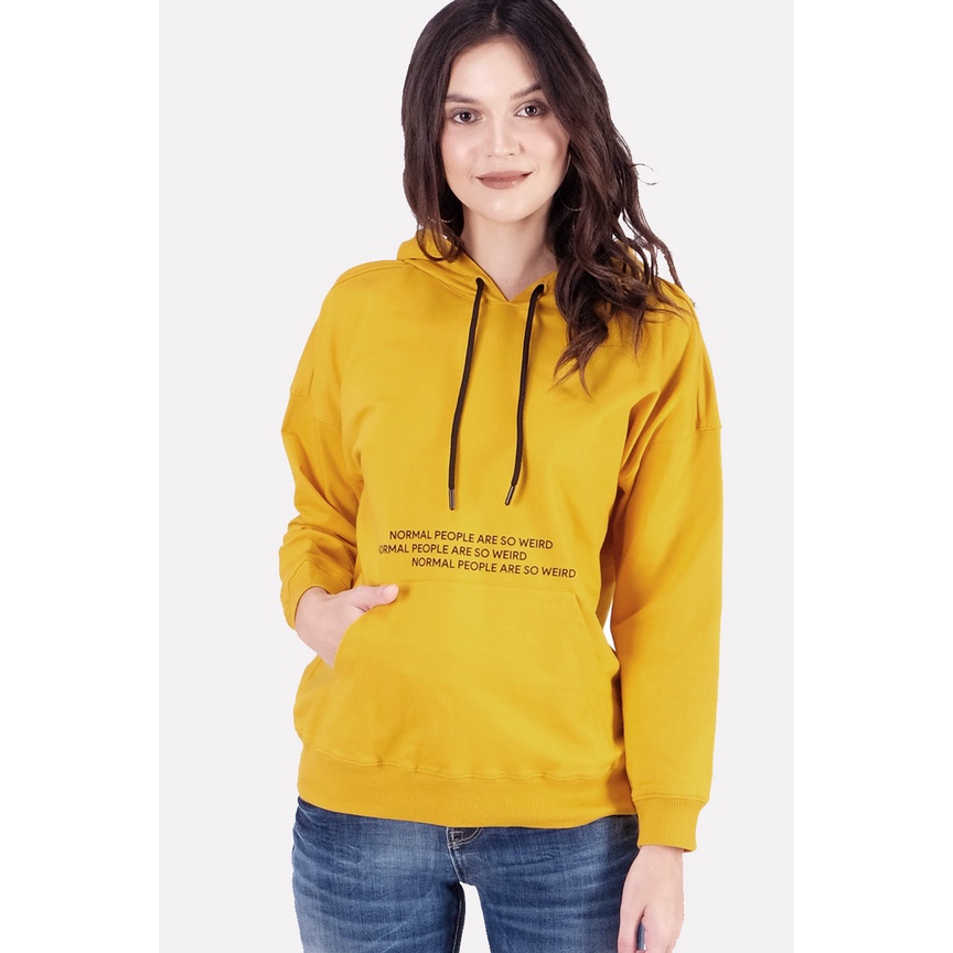 Logo Jeans Sweater Wanita Dexa Mustard 34238L1MS