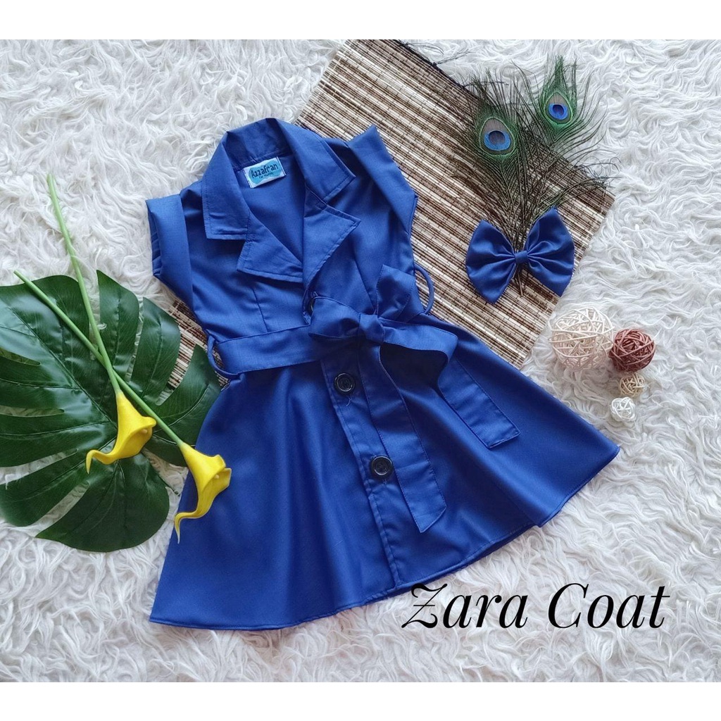 Zara Coat/Baju Model Terbaru/Baju Kekinian Wanita/Baju Coat Warna Birel