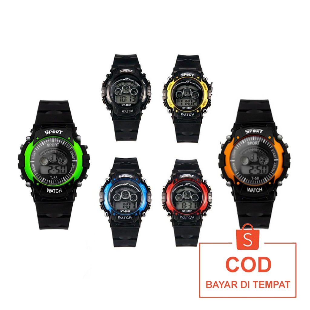 ✅COD Jam Tangan Digital Sport Watch Fashion Pria Cowok Anti Air Murah Couple Original