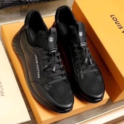 sepatu lv sneaker mirror quality lou is vuitton shoes kulit