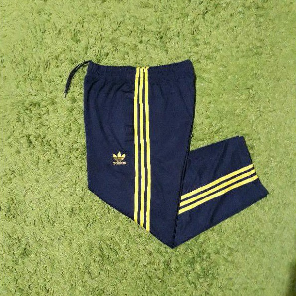 Celana training trackpant adidas firebird yellow stripe