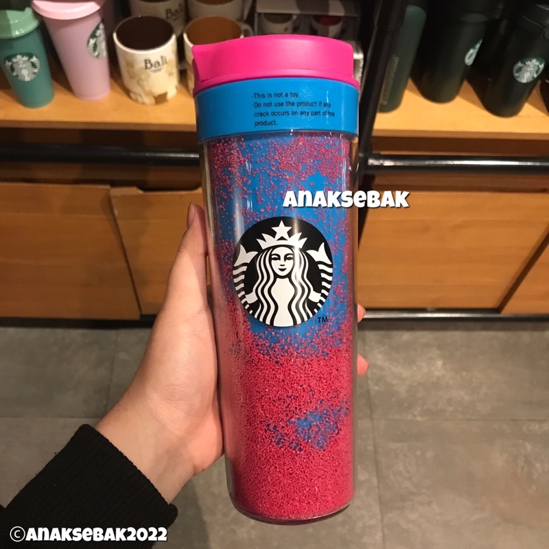 Starbucks Tumbler Pink Sand 16oz Summer 2022 Edition