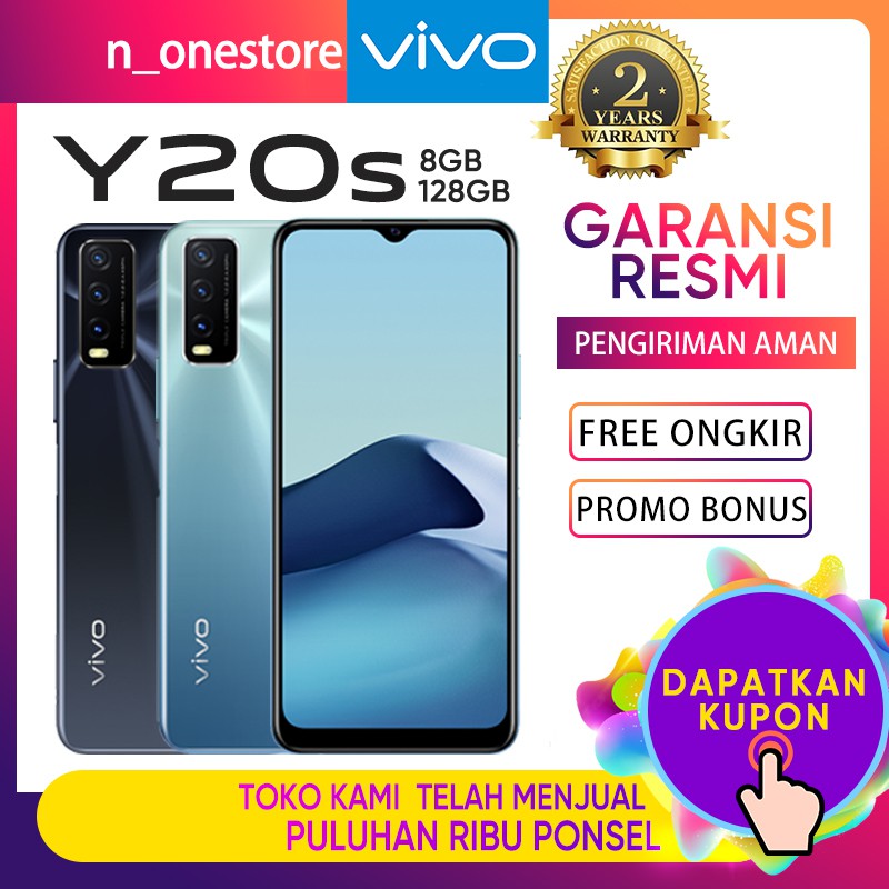 Vivo Y20s 8GB/128GB Garansi Resmi vivo Indonesia hp