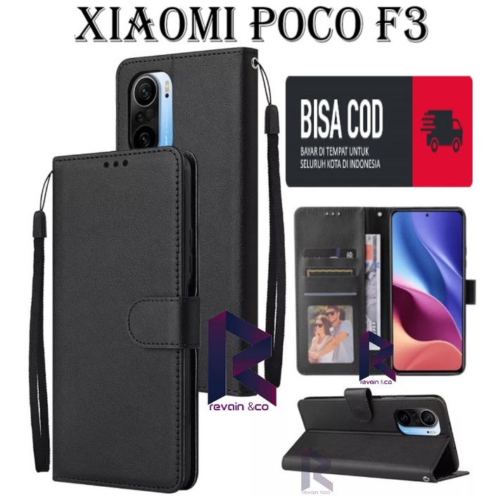 CASING XIAOMI POCO F3 FLIP WALLET LEATHER KULIT PREMIUM SARUNG BUKA TUTUP FLIP CASE XIAOMI POCO F3