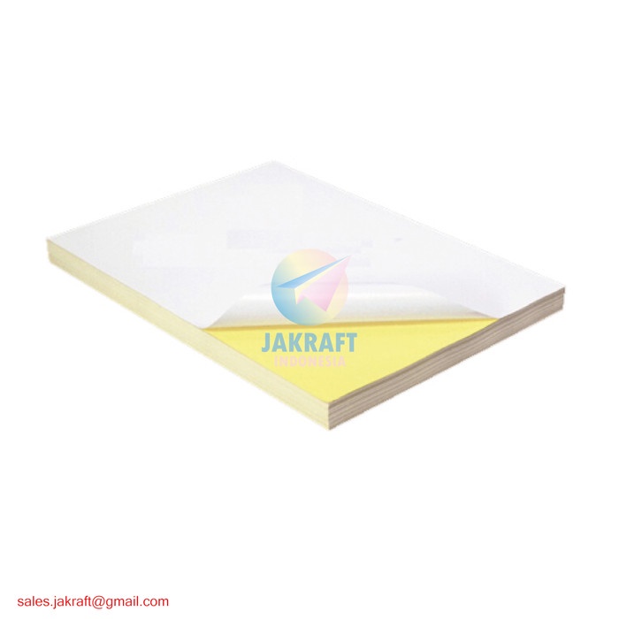 

perekat-pengikat- kertas stiker sticker glossy chromo bontax art paper a4 tahan air -pengikat-