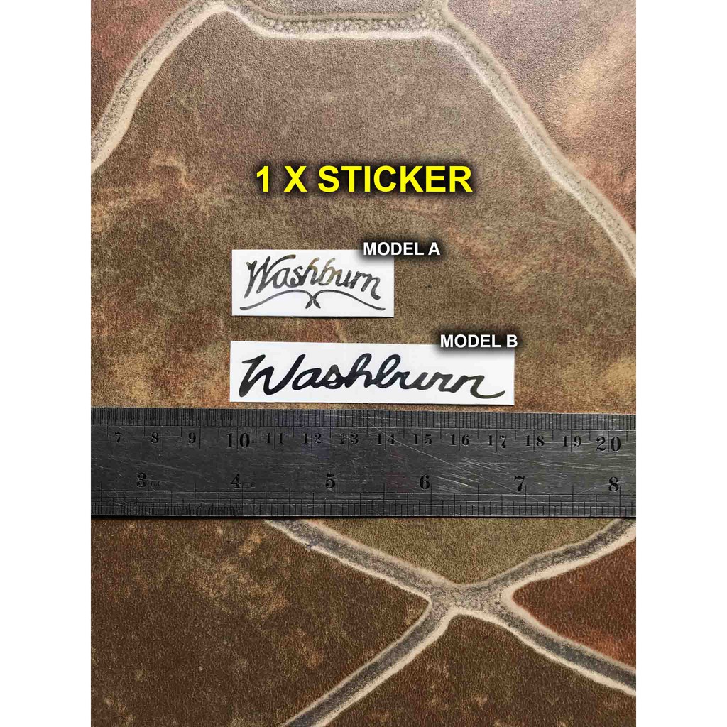Gitar Washburn Headstock Sticker Tempel Elektrik Decal Akustik Klasik Bass Guitar Standard tremolo U