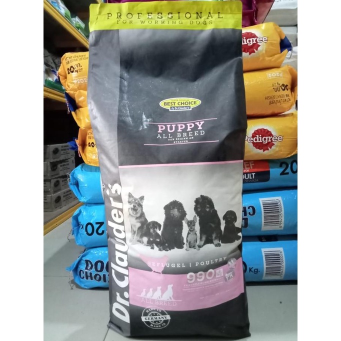 Dog Food Cargo/Expedisi Dr Clauder Best Choice Puppy All Breed 20Kg Miaway_Store