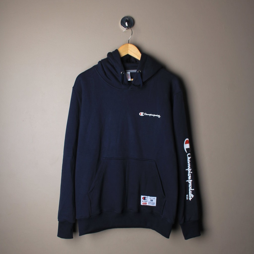 HOODIE JAKET SUPREME x CHAMPION NAVY IREN IND