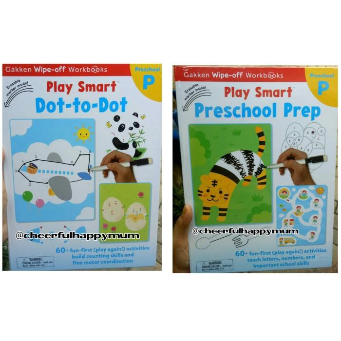 ( Buku Import ) Gakken Wipe Clean / Gakken Wipe Off / Gakken Play Smart