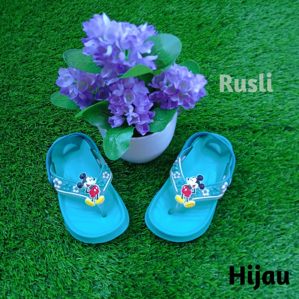 (COD) Sandal Jepit Karet Bayi Anak Motif Mickey Shevano 149