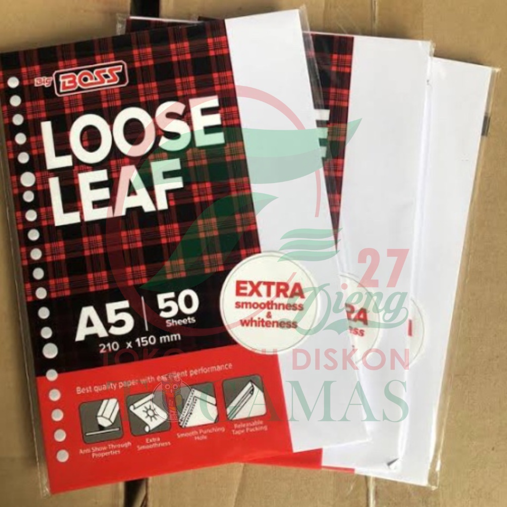 KERTAS - ISI BINDER LOOSE LEAF BIG BOSS