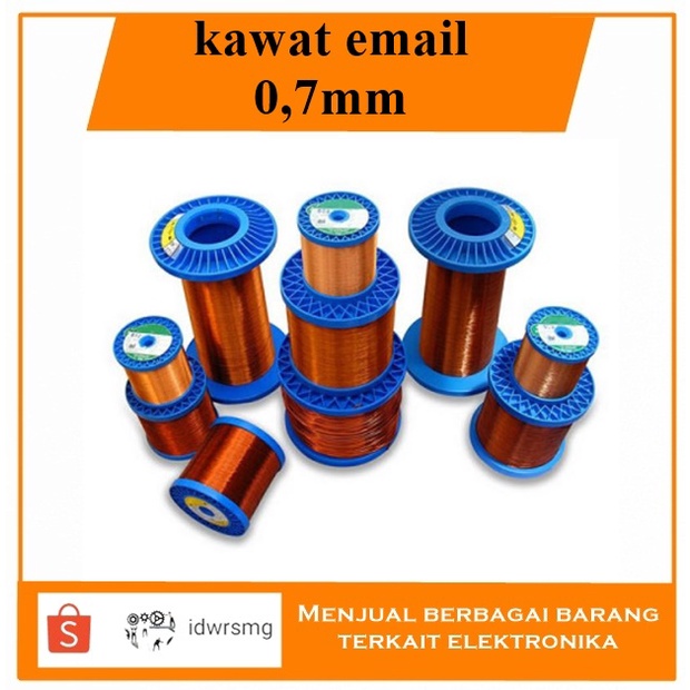 kawat email tembaga diameter 0.7mm 0,7mm 0,7 mm 0.7 mm harga permeter