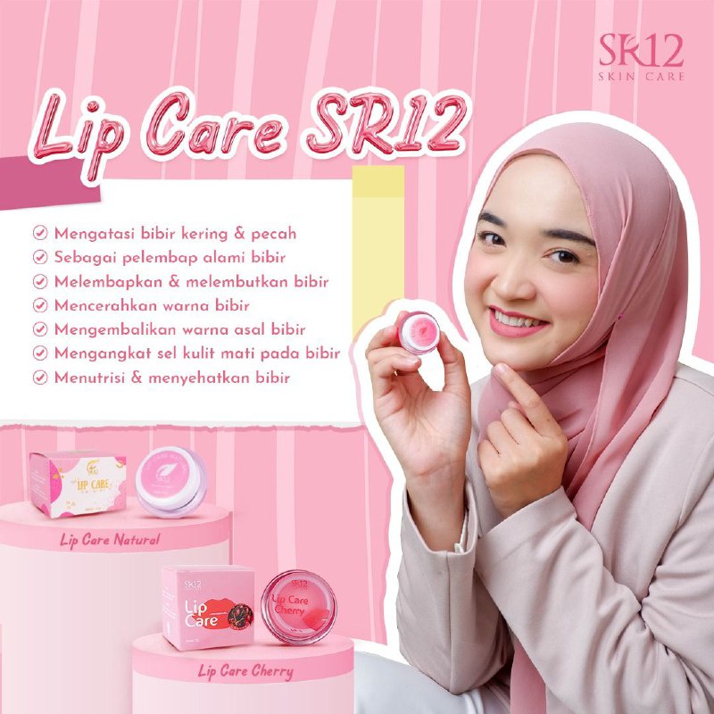 BEST SELLER!!! LIP CARE SR12 PELEMBAB BIBIR | LIPCARE SR12 ORIGINAL | LIP BALM | PENCERAH WARNA BIBIR | ATASI BIBIR KERING AMAN BPOM