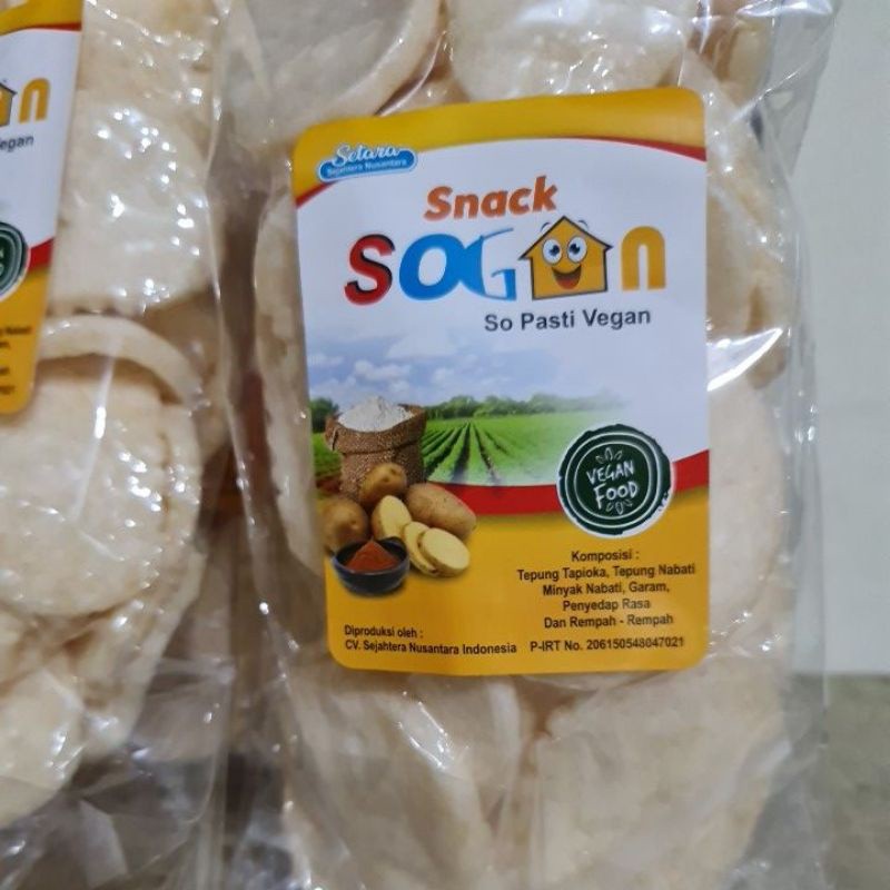 

sogan kemplang / krupuk vegan