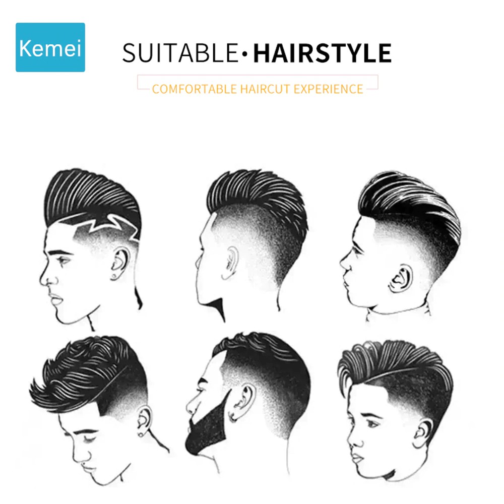 Kemei KM 600 Alat cukur rambut 6 IN 1 Multiclipper and shaver komplit