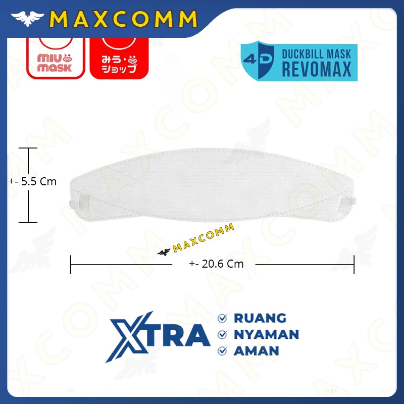Masker MIU MASK Revomax 4D Duckbill 3 Ply Isi 5 Pcs
