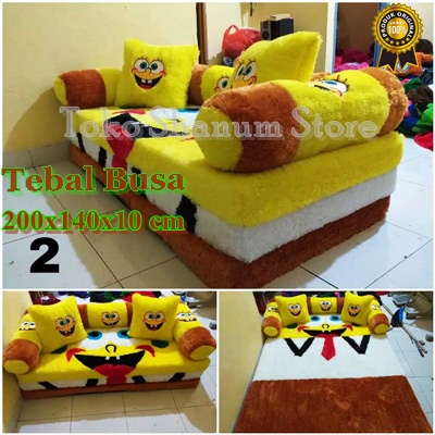 ROYAL FOAM - Kasur lipat bulu rasfur karakter // tebal 10 cm