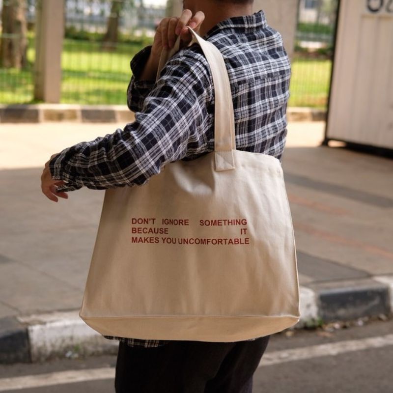 Totebag Kanvas don't ignore (crbn_cloth)