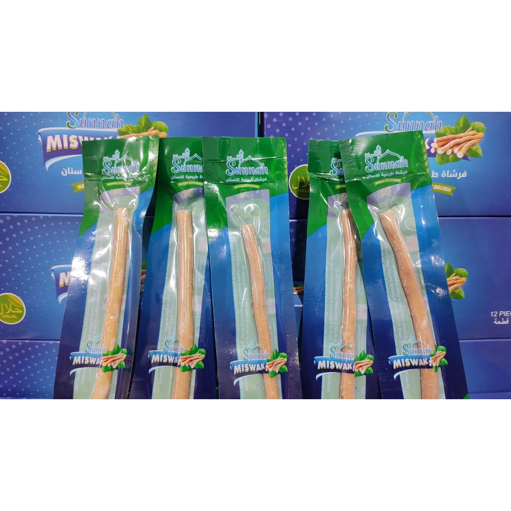 Siwak Asli Premium  1lusin Original sunah rosul sikat gigi kayu nabi muhammad siwak besar kayu siwak asli