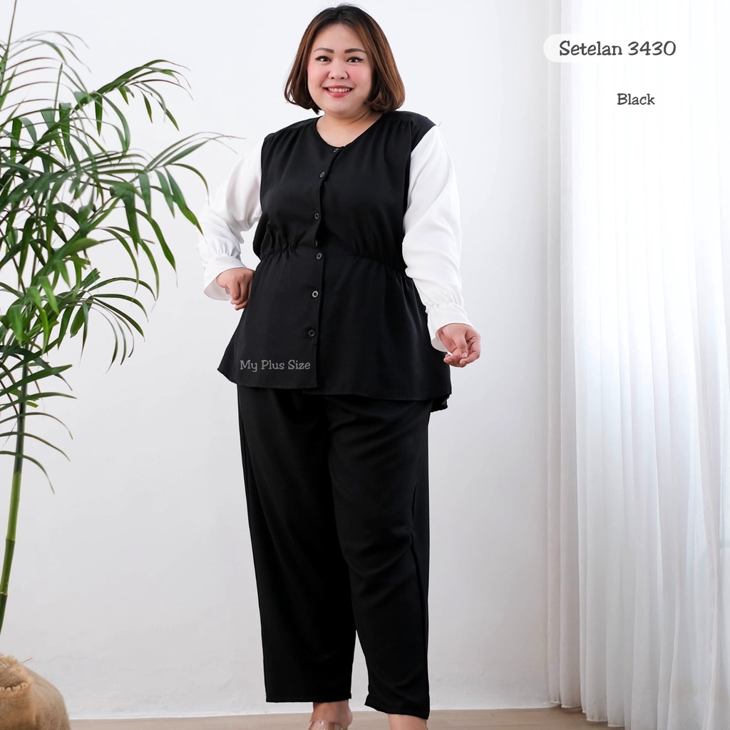 Setelan Jumbo Wanita 3430, Ld 130 cm &amp; Ld 145 cm