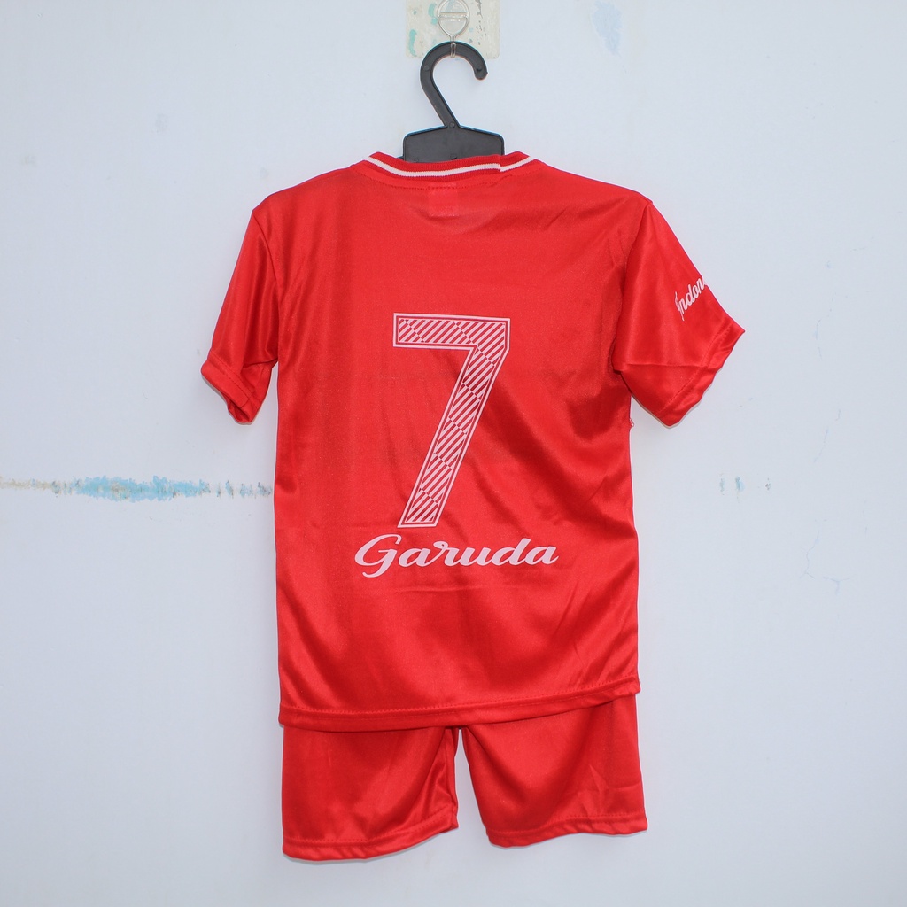 SETELAN BAJU BOLA ANAK TIMNAS INDONESIA/BAJU KAOS BOLA ANAK TIMNAS INDONESIA TERBARU