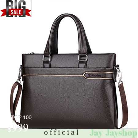 Rhodey Tas Selempang Laptop Pria Premium Kulit Leather Bag - HA-044