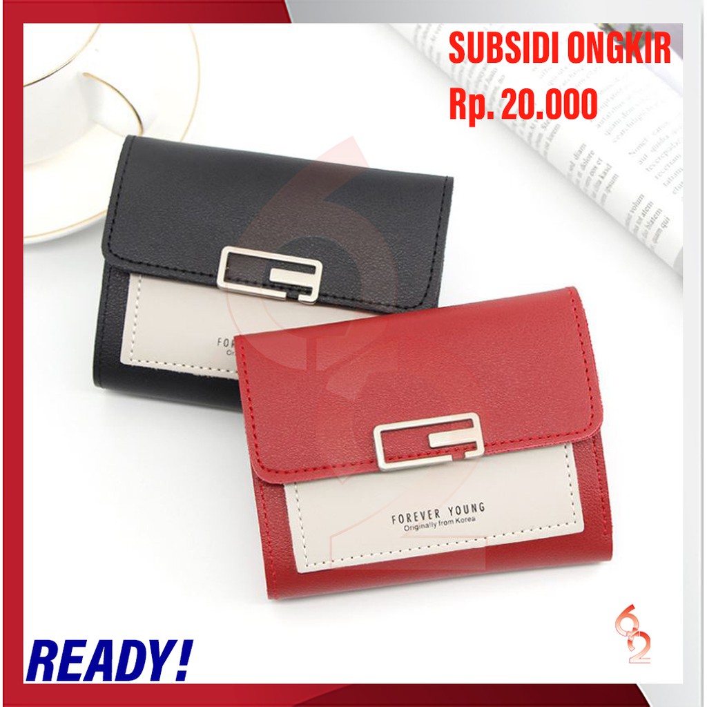 DOMPET LIPAT MINI BAHAN SINTETIK FOREVER YOUNG UKURAN 11CM 