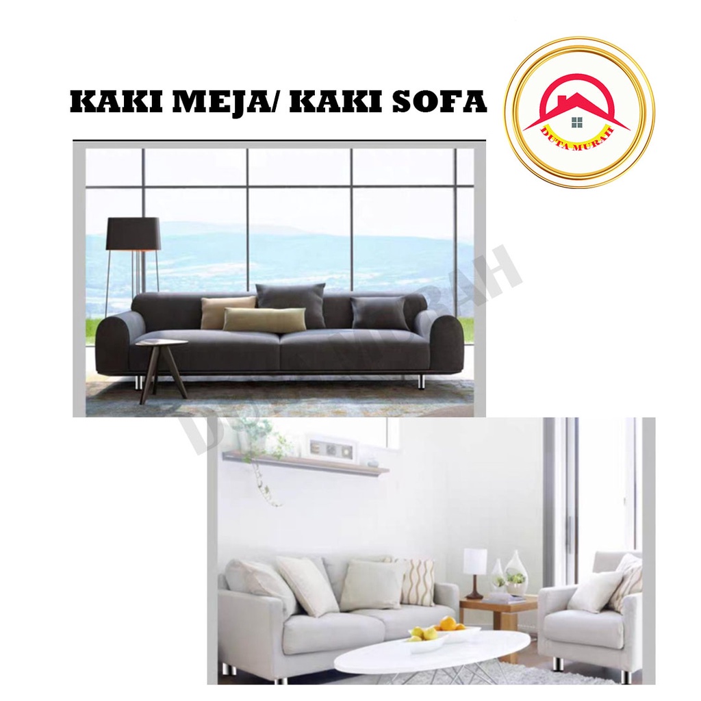 Kaki Sofa Bulat /Kaki lemari Bulat  Stainless SS 201 6 cm