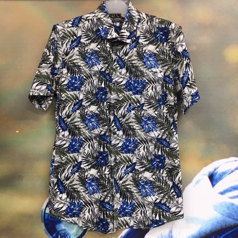 Platini / Kemeja Printing / Kemeja Lengan Pendek Pria
